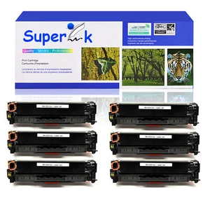 6PK CE412A 305A Yellow Toner for HP LaserJet Pro 400 MFP M475dn M475dw M451dn - Photo 1/24