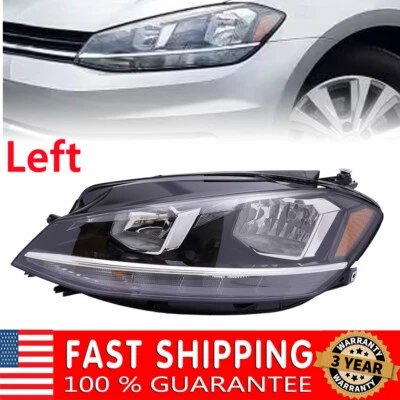 For 2018-2020 Volkswagen Golf & GTI Halogen Headlight Left Driver Side Head Lamp - Image 1 of 4