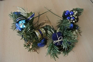 Decoraciones Navideñas Azul 4 piezas. - Imagen 1 de 6