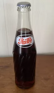 Pepsi Cola Glass Bottle Soda Swirl Replica 1950's 1960s Limited Edition Full - Picture 1 of 7
