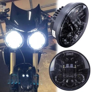 2X Black 5.75" LED Headlight For Triumph Speed/Street Triple Thunderbird Rocket3 - Picture 1 of 13