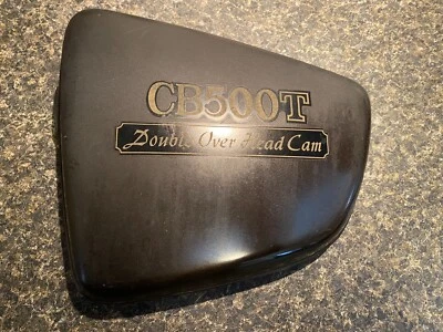 Cubierta lateral izquierda marrón Honda CB500T 1974-1975 OEM Foto 1 de 4