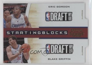 2010 Playoff Contenders Patches Gold Die-Cut /99 Eric Gordon Blake Griffin #15