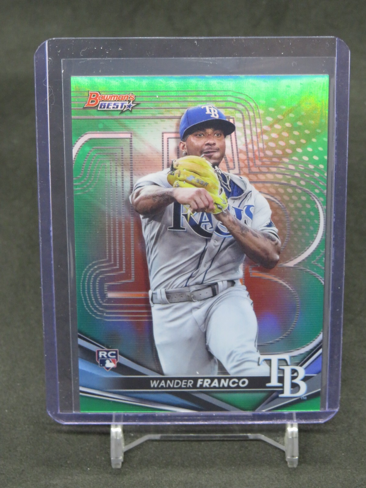 2022 BOWMAN'S BEST WANDER FRANCO GREEN REFRACTOR RC /99 TAMPA BAY RAYS DR