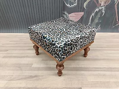 Leopard print bench, Purse bench, Bed end bench, Furry bench, Dining table bench - Image 1 of 4