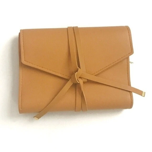 Glass Ladder & Co. Katherine Tech Organizer Roll-up Case Honey Vegan