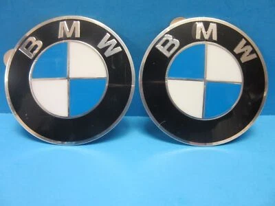 2 Genuine Wheel Center Cap Emblems BMW OEM # 36136758569 70 mm 2.7" Adhesive DIY - Image 1 of 4