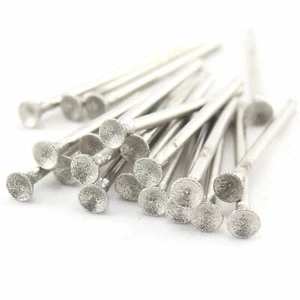 30Pcs 5mmLapidary Diamond Grinding Head Spherical Concave Abrasive Carving Tools - Picture 1 of 5