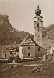 Pueblo Colfosco Tirol Alpes Italia Fotograbado Original Años 30 Kurt Hielscher - Imagen 1 de 2