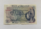 Bank of Ireland beautiful vintage Five Pounds Banknote