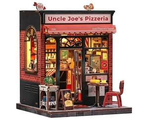 CUTEBEE Book Nook Kit – Legno fai da te Miniature House Pizza Fast Food Tema... - Foto 1 di 9