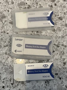 Genuine Sony Memory Stick Duo Adaptor / Adapter Converter With Case - Picture 1 of 1