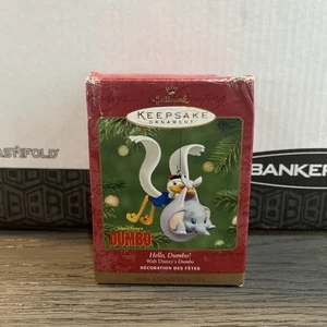 2001 Hallmark Disney Hello Dumbo! Ornament 60th Anniversary in Box - Bild 1 von 1