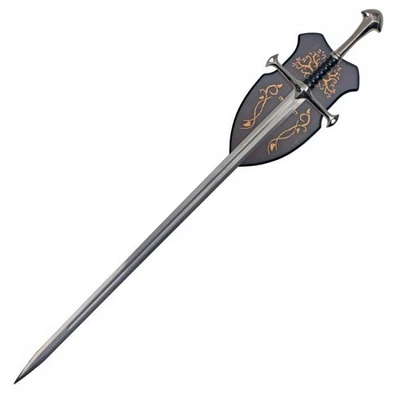 Nueva Espada Anduril 40" del Rey Elessar Fantasía Medieval Elvis Metal y Placa Foto 1 de 4