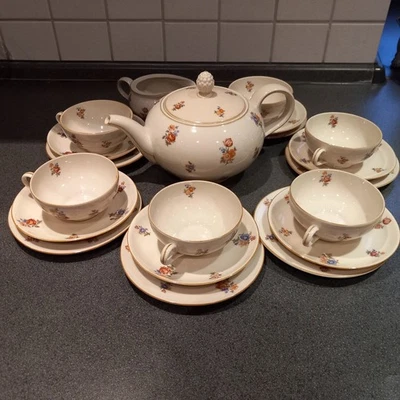 Altes 20-teiliges Teeservice PMR BavariaJaeger & Co  US-Zone - Bild 1 von 4