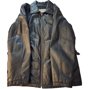 Vintage Wilsons Leather X Jacket M Julian Mens LT Black Pockets 90s Y2K - Picture 1 of 8
