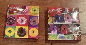 2 Puzzlebug 500 Piezas Rompecabezas Donuts/Birdhouses - Imagen 1 de 2