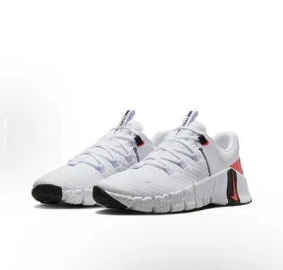 Nike Free Metcon 5 White/Black/Bright Crimson DV3949-100 Men's Workout Shoes - Image 1 of 4