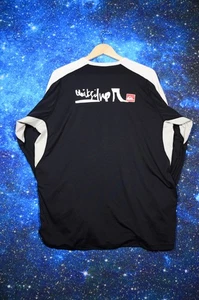 Quiksilver Shirt Mens Medium Black White Long Sleeve V Neck Surf Activewear - Picture 1 of 8