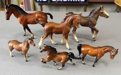 Lot 6 Vintage Breyer Molding Co Miniature Horses 3” To 5” Exc Must See - Image 1 of 4