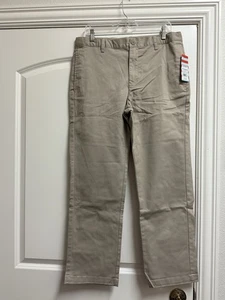 New Boys cat and jack khaki uniform pants 18 husky - Picture 1 of 3