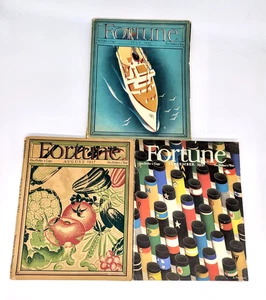 Vintage Fortune Magazine Lot of 3 - 1937 July, August, September - Picture 1 of 18