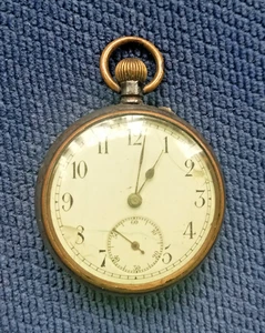 Antique Victorian Ladies Gunmetal Pocket Watch c.1880 TICKING - Picture 1 of 8