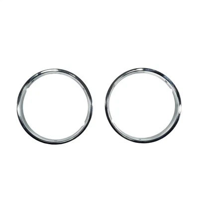 OMIX Chrome Headlight Bezels 12419.08 * Fits 97-06 Jeep Wrangler - Image 1 of 2