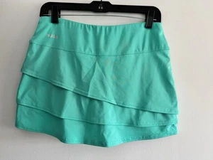 Bolle Damen türkis Größe Small Rüschen Stufen sportlicher Skort Stretch - Bild 1 von 6