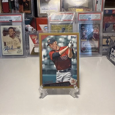 2009 TOPPS GOLD BORDER Hunter Pence Houston Astros SN /2009 #269 - Image 1 of 4