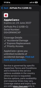 AirPods Pro 2nd Generation USB-C, Genuine, ANC - MagSafe Charging Case - Opened - Zdjęcie 1 z 5