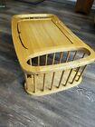 Wood Breakfast in Bed Serving Tray Reading Table w/ Magazine Book Side Storage