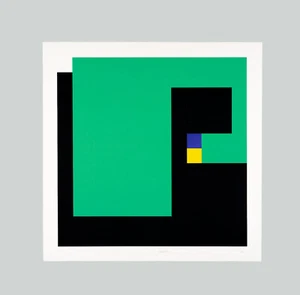 Bruno MUNARI - "Positivo negativo", 1993 - Serigrafia, 70 x 70 cm - Foto 1 di 6