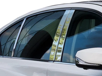 Postes de pilar de cromo inoxidable 6 piezas moldura de ventana Qaa para Infiniti Q50 2014-2021 Foto 1 de 4