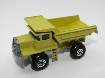 Matchbox Superfast no 28 Mack Dump Truck Yellow Green BALOON Wheels Near Mint UB - Image 1 of 4