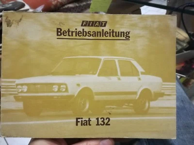 Folleto Uso y Mantenimiento fiat 132 1977 Original Funcionamiento Alemán - Imagen 1 de 4