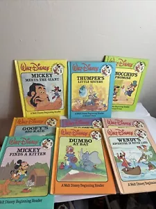 RARE 1986 Walt Disney Fun-to-Read Library Complete Full Set 1-19 W-bag - Picture 1 of 8
