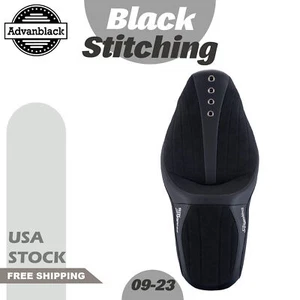Asiento de costura negro "SIK Baggers" para Harley Touring 2009-2023 de Advanblack - Imagen 1 de 12