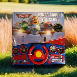 NEW Disney Planes Wings Around the Globe Steering Wheel Book Sounds Sealed - Picture 1 of 24