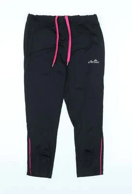 ellesse Womens Black Polyester Blend Compression Leggings Size 10 L20 — 第 1/4 张图片