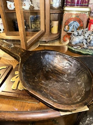 = 18th C. Treen Carved Burl Scoop Ladle, Possibly Native American - Image 1 of 4