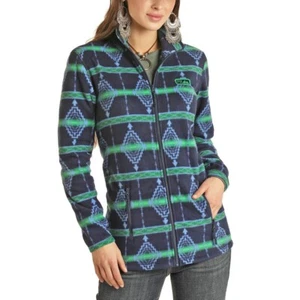 Powder River Outfitters Ladies Full Zip Aztec Fleece Jacket 52-1039-41 - Picture 1 of 1