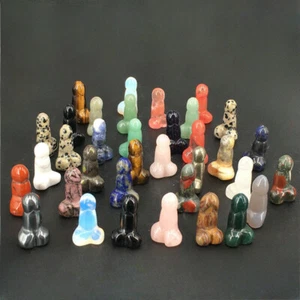 wholesale~A lot of Natural mini Small Penis Quartz Crystal Massage Wand Healing - Picture 1 of 301
