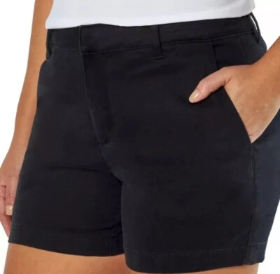 Banana Republic Women's Chino Shorts Black Size 10 NEW - Image 1 of 4