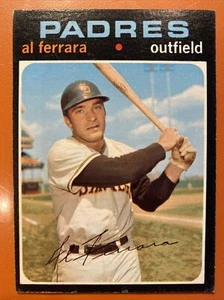 1971 #214 Al Ferrara - Padres - Topps Baseball Card - Near Mint +/Mint - Picture 1 of 2