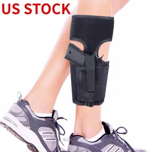 US Tactical Ankle Holster Neoprene Concealed Carry Gun Holster Black - Picture 1 of 8