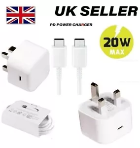 Enchufe y cable cargador súper rápido para Motorola Moto G13 E13 G23 G53 G22 E20 G14 - Imagen 1 de 9