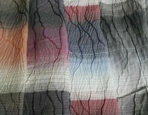 TELA FIGURADA Y A RAYAS - 4 COLORES - VENDIDA POR METRO - Imagen 1 de 19