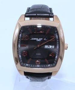 Jorg Gray Day Date 40mm Quartz Rose Gold Plated Men JG1320-12 Selling As-Is - Picture 1 of 6