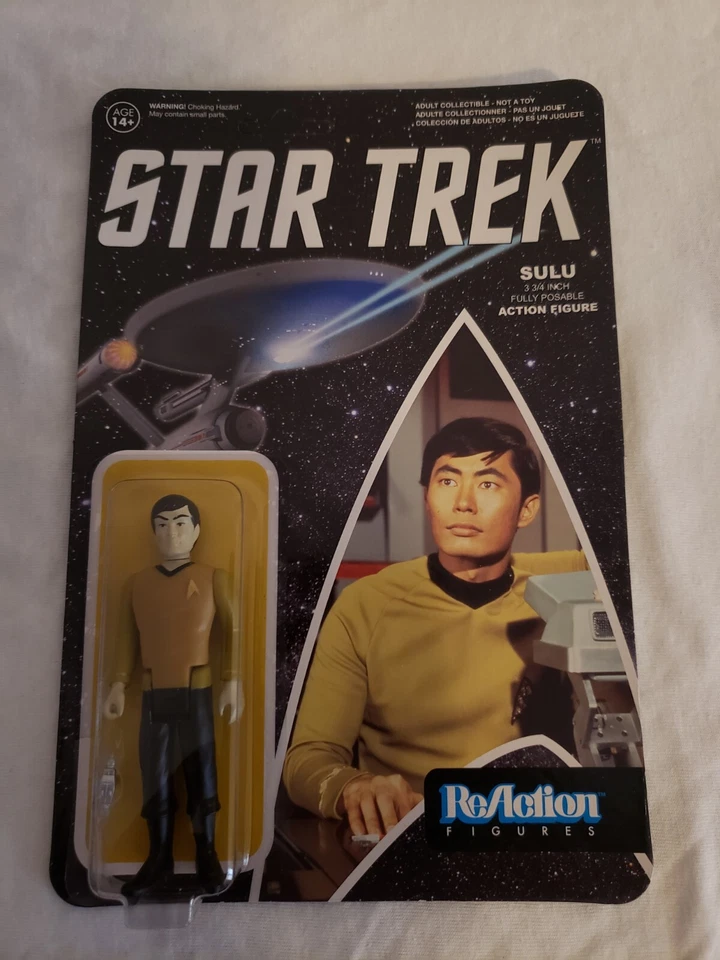 'Funko' Super 7 ReAction Star Trek Figure SULU 3 3/4" Inch (NEW UNPINCHED) 2015 - Image 1 of 2